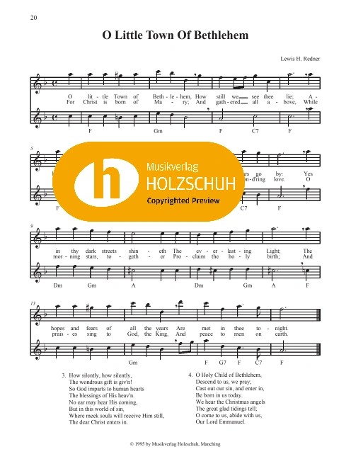 O Little Town Of Bethlehem